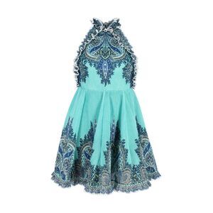 Zimmermann | Dresses | Zimmermann Moncur Ruffleneck Printed Mini Dress In Turquoise Polyester | Poshmark Zimmermann | Dresses | Zimmermann Moncur Ruffleneck Printed Mini Dress In Turquoise Polyester | Poshmark